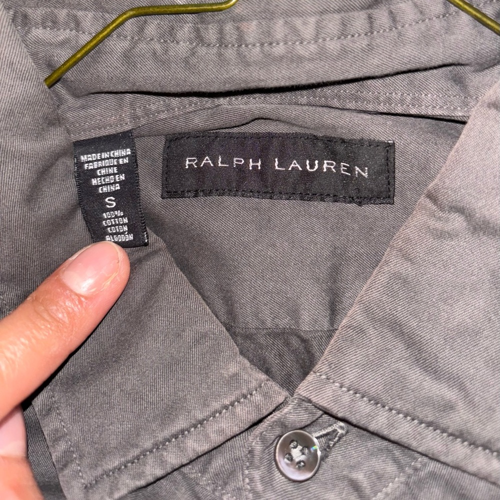 Ralph Lauren Gray Button-Up Shirt